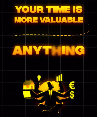 Time is more valuable than money because it the one thing that we can never get back. Your time is more valuable than anything.