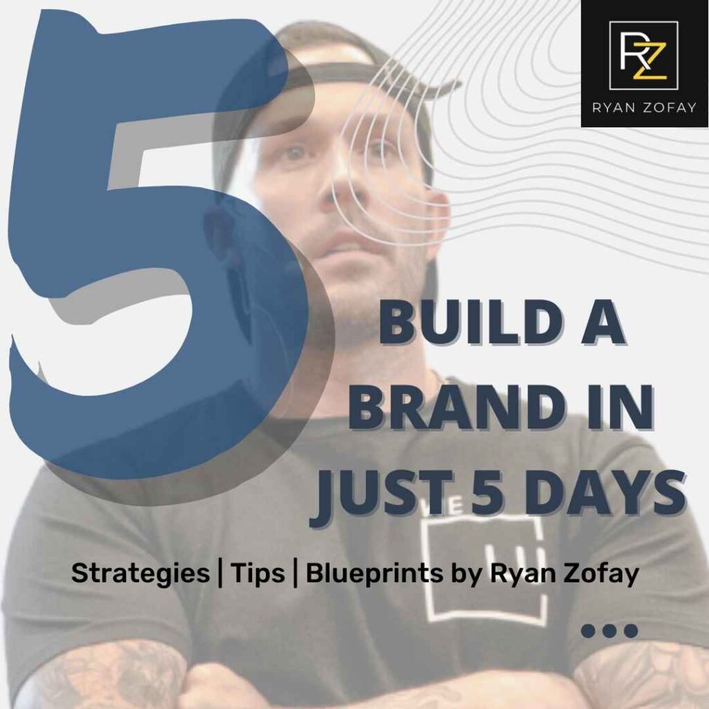 Welcome to "Build a Brand in 5 Days" with Ryan Zofay. Let's turn your brand into your most powerful asset and watch your business soar. Your build a brand in 5 days investment of time will change everything – are you ready?