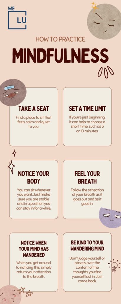 Discover 6 tips how to practice mindfulness regularly​ and effectively Infographic