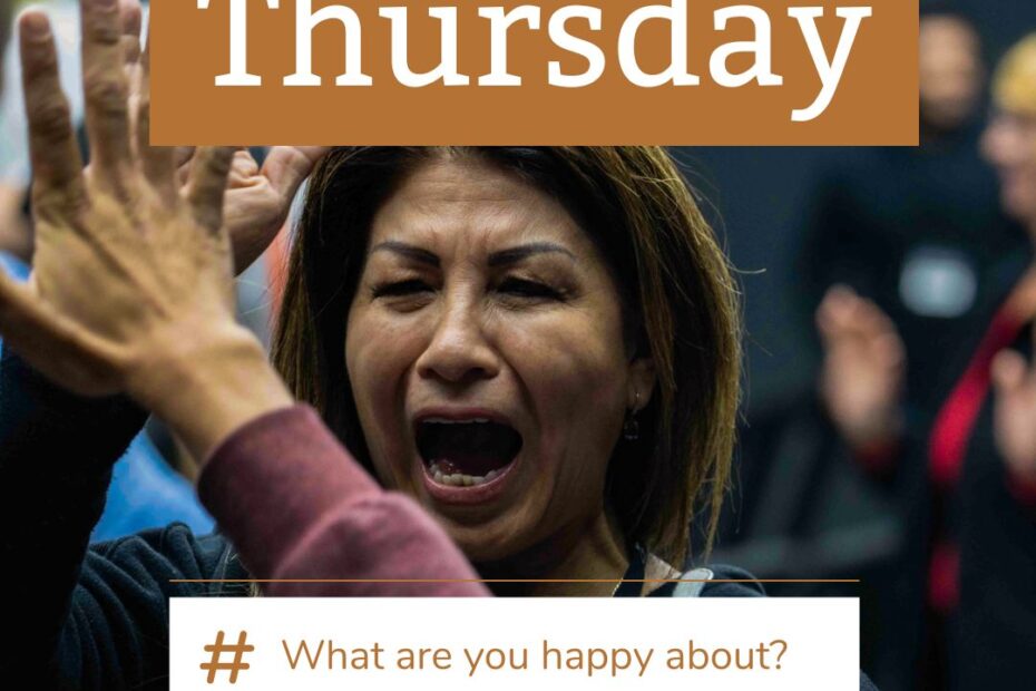 Guide to thankful Thursday. "Thankful thoughts and practices can make your day feel amazing" - Ryan Zofay, self-improvement coach, thankful Thursday quote.