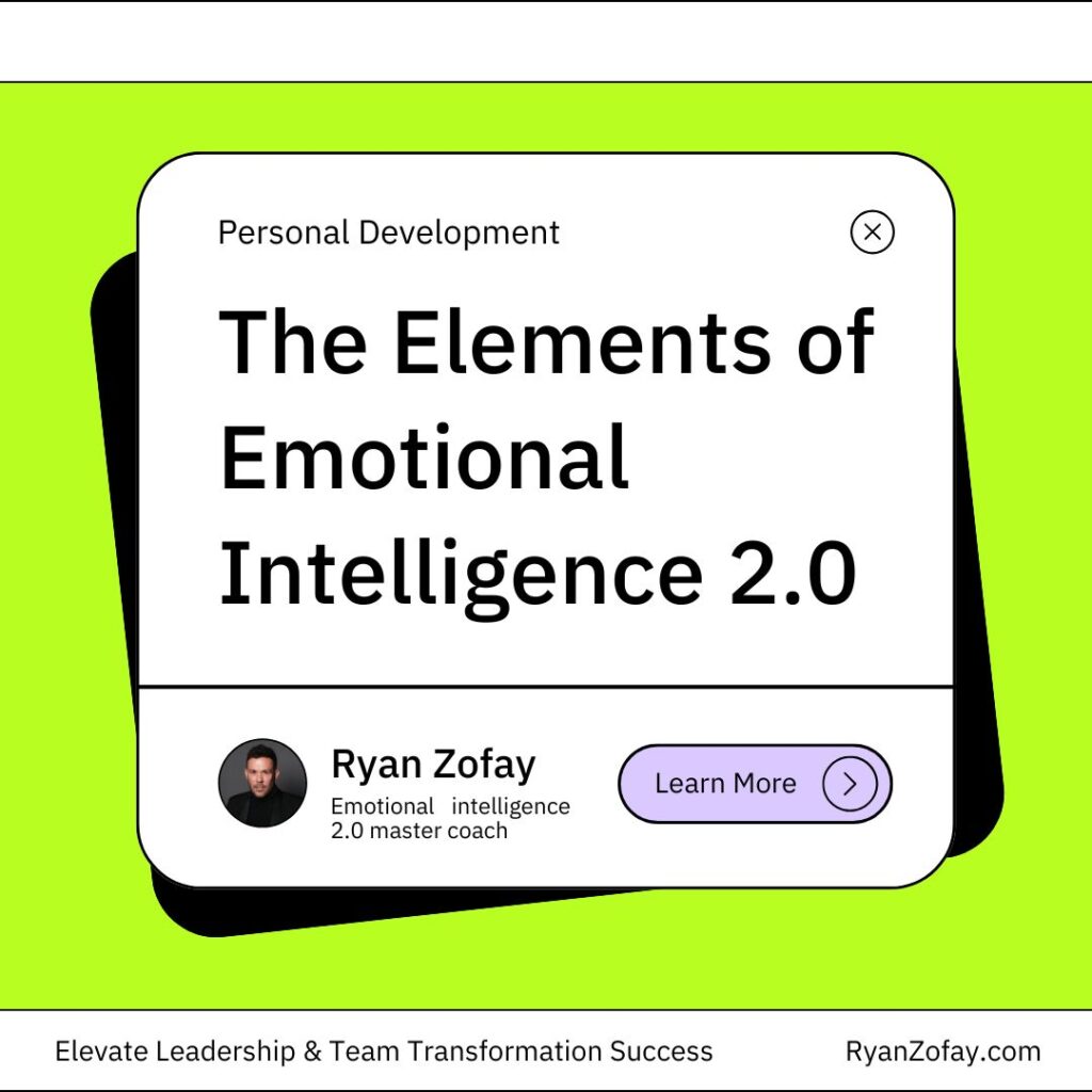 Emotional intelligence 2.0 Travis Bradberry​ Book EI principles emphasize the profound impact EI can have on personal and professional success.