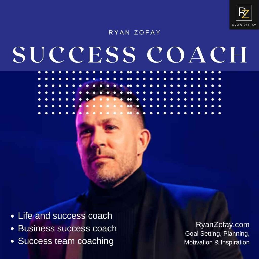 Success coach​ Ryan Zofay is a business life and success coach​ing expert in mindset, mindfulness and personal development training.