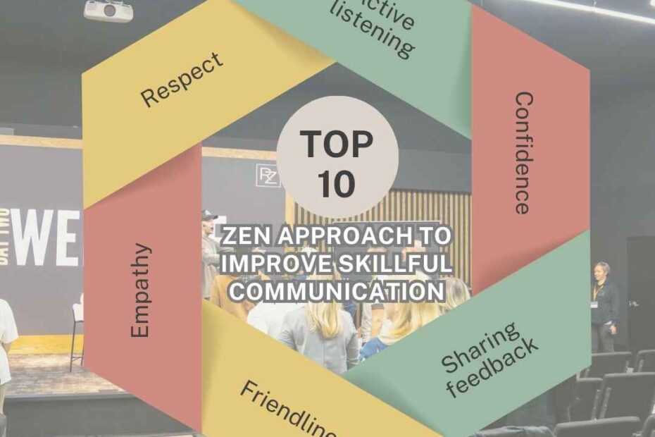 Uncover skillful communication: a Zen approach, tips, strategies & examples—top 10 ways to improve communication skills​.