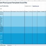 Free personal development plan layout template excel file download