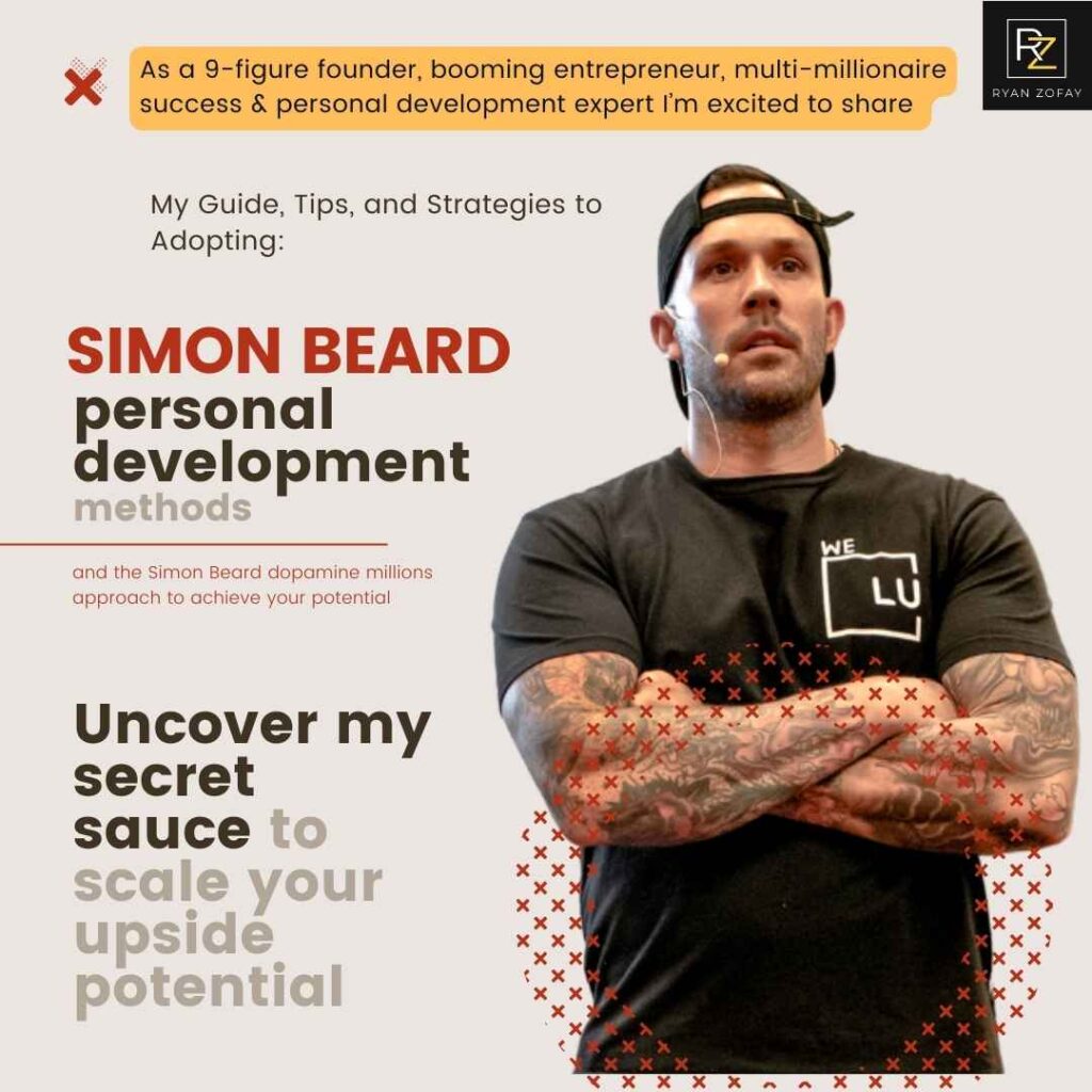 Adopting the Simon Beard personal development dopamine million method is the first step to success. Tune in to learn how to level up to a multi-millionaire mindset and more.